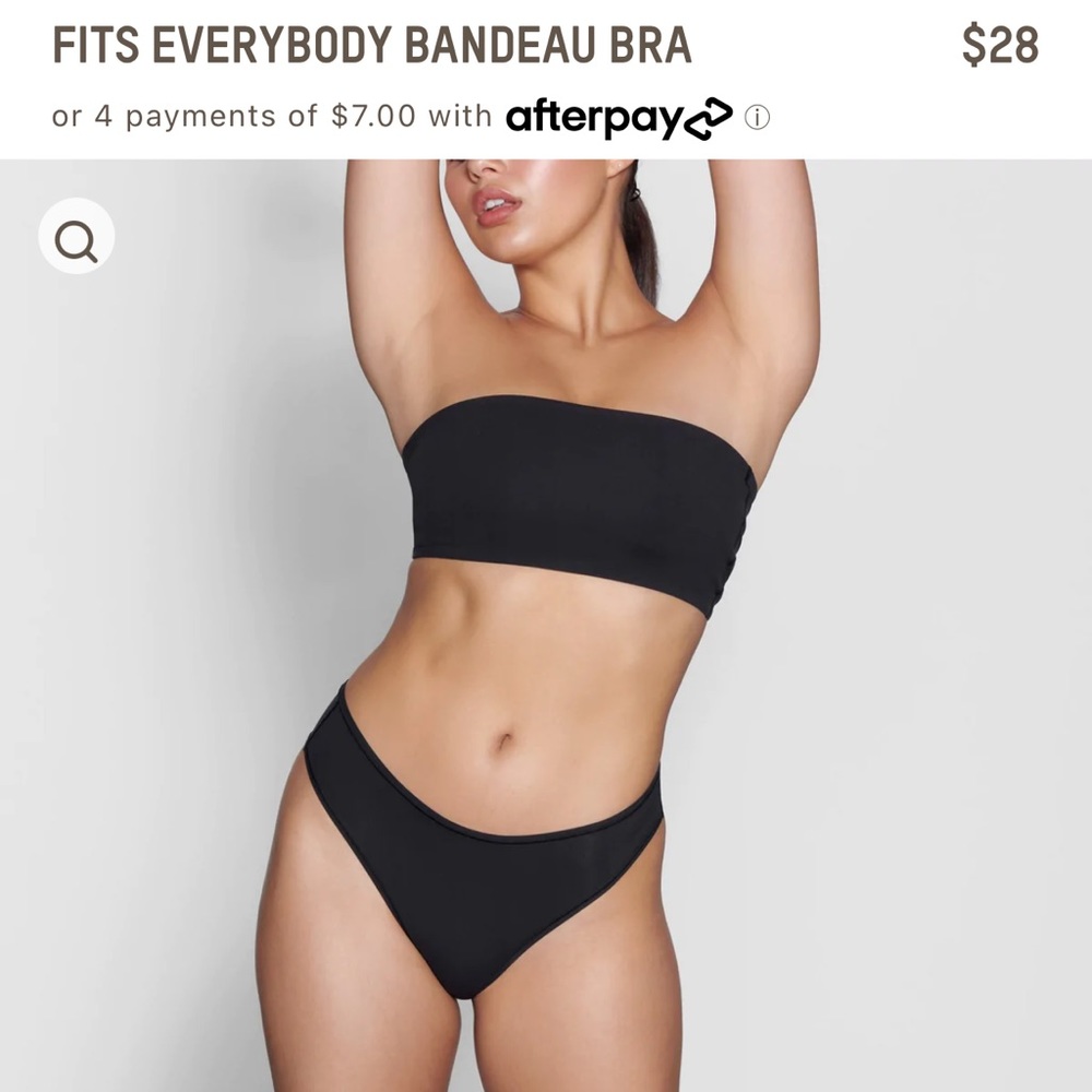 SKIMS FITS EVERYBODY BANDEAU BRA size S
